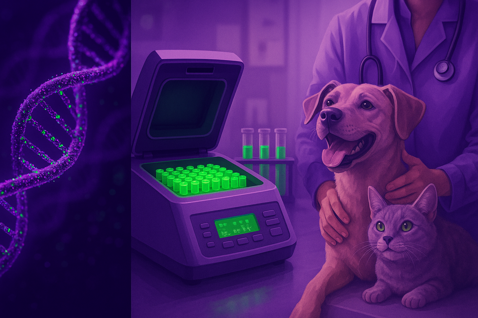 Leia mais sobre o artigo Detecção Molecular por qPCR: O Diagnóstico Veterinário Rápido e Preciso Que Salva Vidas