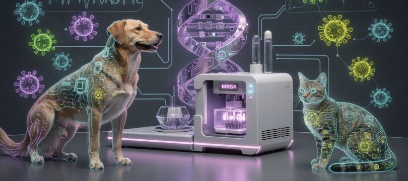 Diagnóstico molecular veterinário com qPCR e NGS para cães e gatos