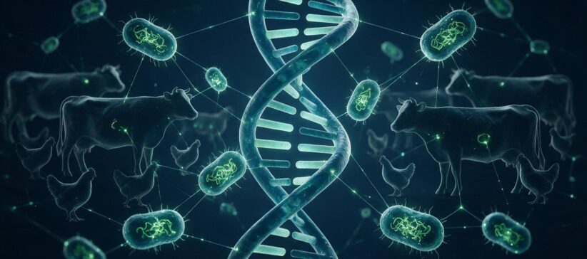 Genes de resistência antimicrobiana em bactérias de animais de criação detectados por NGS